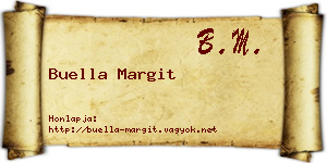 Buella Margit névjegykártya